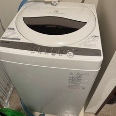 TOSHIBA 洗濯機 AW-5G9(W) 使用2年半