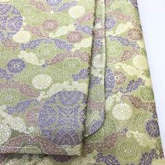 ss5962　未使用品　道中着　グリーン系　総柄　道中羽織　着物　和装　羽織　緑　外出　防寒　和服　アウター　婦人用　女性用