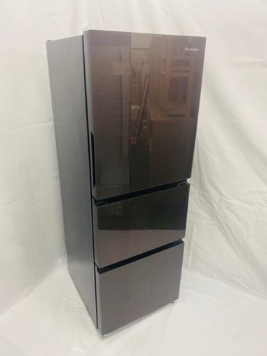 新生活応援 ■美品■Hisense/ハイセンス■冷蔵庫■3ドア■右開きタイプ■282L■野菜室中段■ダークブラウン■HR-G2801BR■2021年製