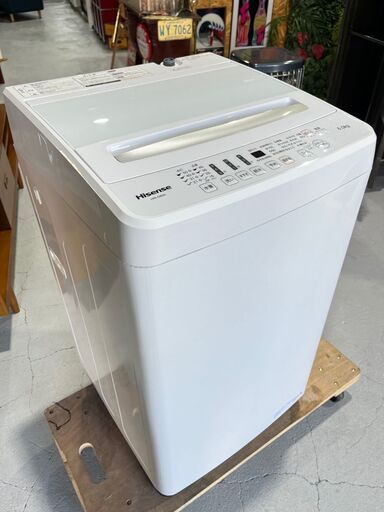 ★Hisense★ ハイセンス 6.0kg洗濯機 HW-G60A 2022年 ホワイト W54cm スリム コンパクト １～２人暮らし