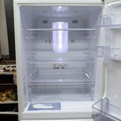 三菱電機　MR-C34E-W 335L 3ドア冷蔵庫 右開きタイプ パールホワイト 20年製 大容量フリーザー81L ビッグフリーザー 省スペース設計 大阪発