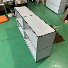 大阪⭐️エコマックス♻️「S241」状態良好！USM ハラー 2列2段 ピュアホワイト オープン【大阪市プレミアム付商品券🎫利用可能！】