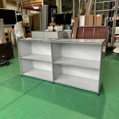 大阪⭐️エコマックス♻️「S241」状態良好！USM ハラー 2列2段 ピュアホワイト オープン【大阪市プレミアム付商品券🎫利用可能！】