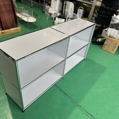 大阪⭐️エコマックス♻️「S241」状態良好！USM ハラー 2列2段 ピュアホワイト オープン【大阪市プレミアム付商品券🎫利用可能！】