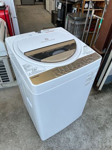 【動作保証あり】TOSHIBA 東芝 2019年 AW-6G8 6.0kg 洗濯機【管理KRS645】