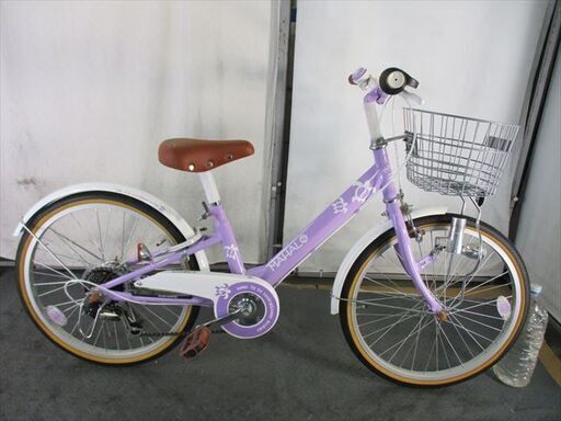 Ｄ316　★12800円★整備済み 中古子供自転車 【20インチ 　パープル】
