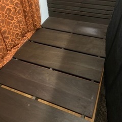 ローベッド　セミダブル　マットレス付