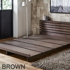 ローベッド　セミダブル　マットレス付