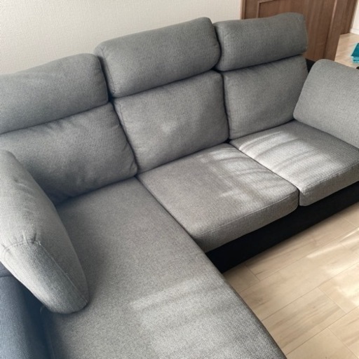 3人掛けソファ (グレー) | 関家具 | 389082 | Joshin webショップ 通販 美