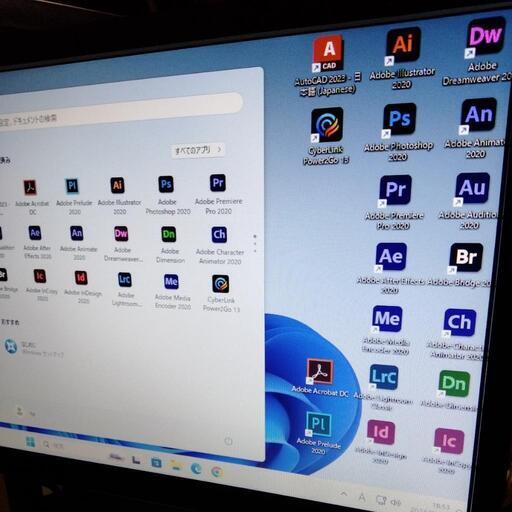 hp core i5 Windows11 office AdobeCC2020 illustrator Autocad メモリ8G 新品SSD