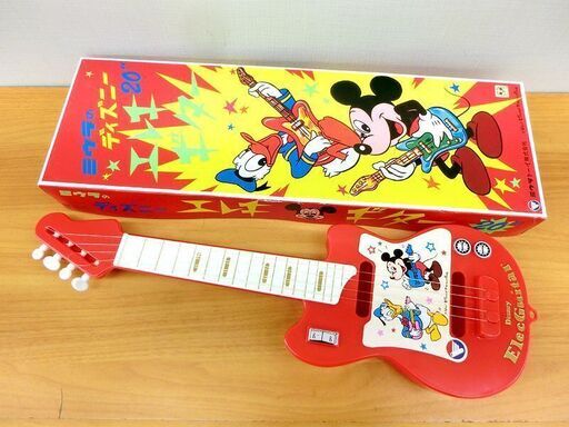 昭和レトロ■ミウラトーイ ディズニー エレキギター ミッキー ドナルドダック おもちゃ 箱付き 当時物 札幌 西区 西野店