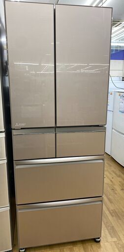 【ドリーム川西店御来店限定】 ミツビシ 冷蔵庫 MR-WX47LF-F１ 470L（142L/328L) 21年製 動作確認／クリーニング済み 【2002211255601533】