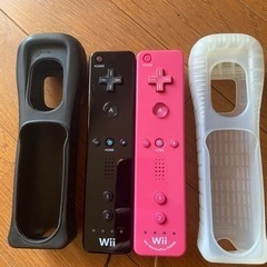 wiiリモコン　クロ　ピンク