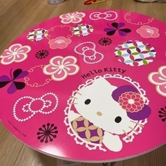 【受渡確定】子供用キティ丸テーブル