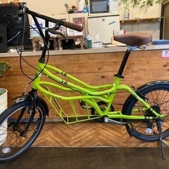 【ドッペルギャンガー330ROADYACHT前後タイヤ・チューブ新品！】7段変速　20インチミニベロ　ライムグリーン