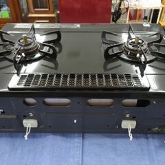 ガステーブル LPガス用 パロマ 2014年製 IC-80BE7-1R 右強火 幅59