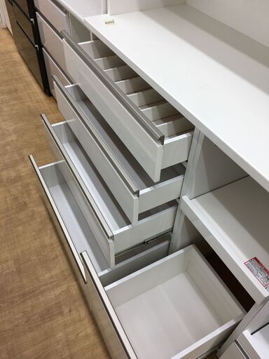 ☆ジモティ割あり☆ ニトリ NITORI 食器棚 W120×D51×H200 クリーニング済み