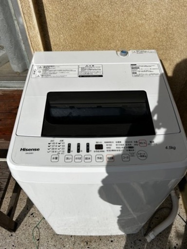 2016年製　4.5Kg　ハイセンス　洗濯機　美品