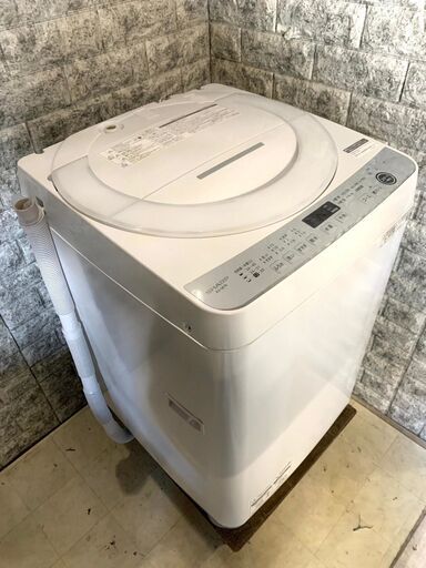 全国送料無料★3か月保証★洗濯機★シャープ★2021年★7㎏★ES-GE7E-W★S-387
