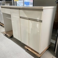配達可【キッチン カウンター 食器棚】クリーニング済み【管理番号10902】