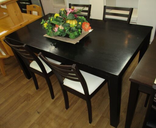 R306 ダイニング5点セット、4人用セット、幅150cm Used