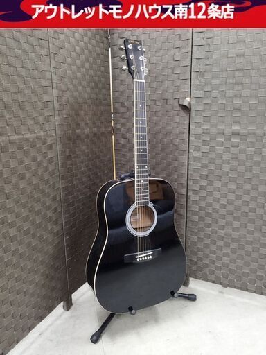 ハニー ビー 6弦 アコースティック ギター W-15/BK ブラック Acoustic guitar アコギ HONEY BEE 札幌市 中央区 南12条