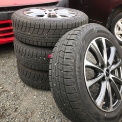 セレナに使用スタットレスタイヤアルミホイール4本セットナット付き