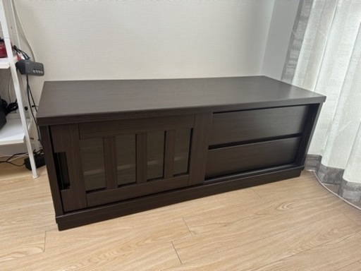 【美品】ニトリのテレビ台 品名：ローボード　アカツキ　120DBR