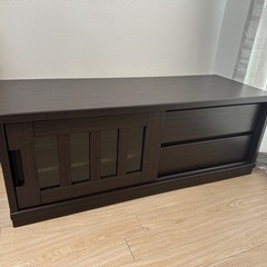 美品】ニトリのテレビ台 品名：ローボード アカツキ 120DBR