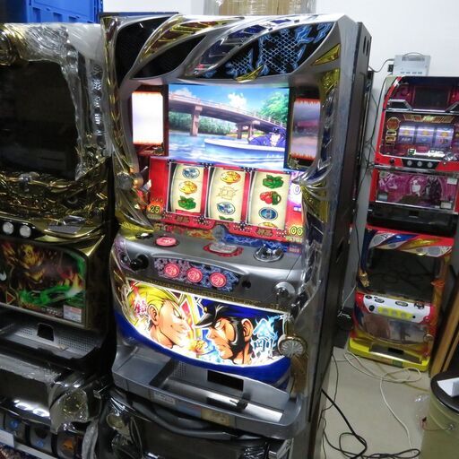 パチスロ実機 押忍！番長 対決パネル コイン不要機付き スロット機 |江別市のリサイクルショップドロップ