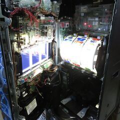 パチスロ実機 押忍！番長 対決パネル コイン不要機付き スロット機