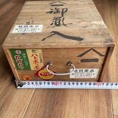 &-3  木製薬箱　くすり箱　昭和レトロ