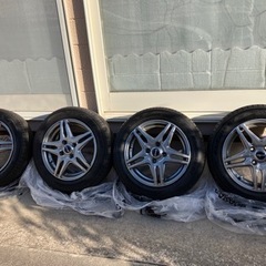 （商談済）夏タイヤとアルミホイール4本セット（美品）155/65R14