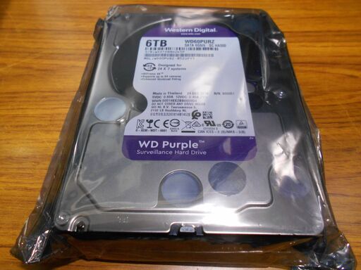 未使用品 Western Digital WD60PURZ 6TB HDD