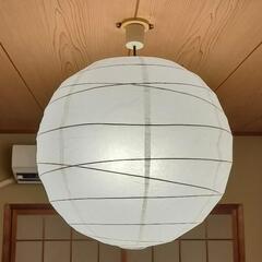 IKEA 和紙のちょうちん真ん丸型 電球カバー(電気本体は付きま...