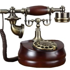 白樺製電話機 ミズメ製 アンティーク風電話機 インテリアにも最適！