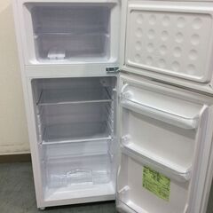 (8/2受渡済)JT8259【IRISOHYAMA/アイリスオーヤマ 2ドア冷蔵庫】2022年製 IRSD-12B-W 家電 キッチン 冷蔵冷凍庫 右開き 118L