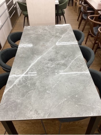 KB-32【新入荷 アウトレット】ダイニング7点セット セラミック天板  