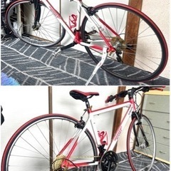 クロスバイク27インチ21段変速、整備、点検済み新品部品多数、屋内保管