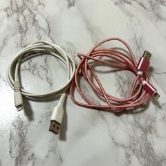 iPhone 充電ケーブル 1m(白)、1.5m(ピンク)