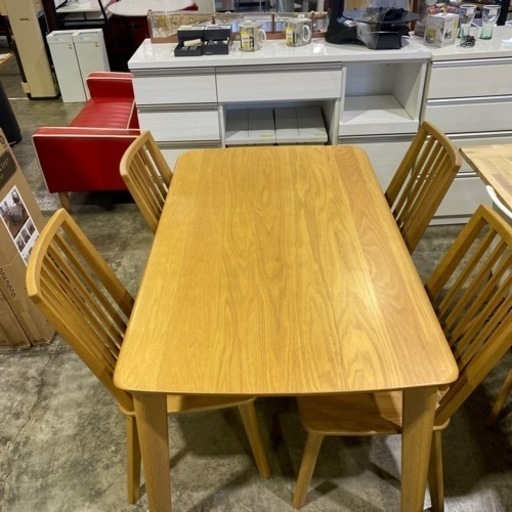 《新入荷》5点ダイニングセット　浜本工芸　ダイニング　テーブル　イス