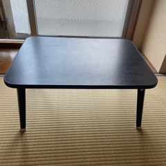 折りたたみテーブル 黒 ローテーブル