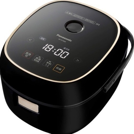 【超美品‼️】高級モデル♪ 日本製 パナソニック 3.5合炊きIH炊飯器 炊飯ジャー ガラスパネル 備長炭釜 ブラック♪