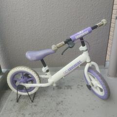 キックバイク（子供用・白・紫色）