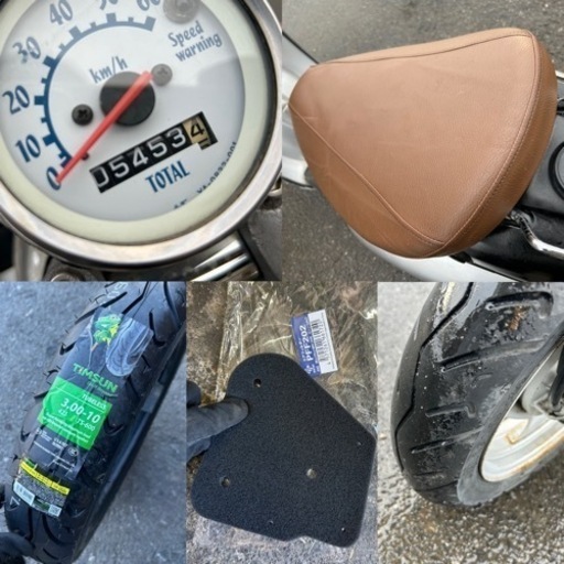 走行少！メーター振切ます☆ビーノ2スト☆バッテリー・シート・タイヤなどなど新品交換☆色々整備で快調ですよ^_^50cc原付スクーター☆ 走行少！メーター振切ます☆ビーノ2スト☆バッテリー・シート・タイヤ