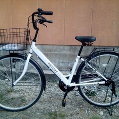 27インチシティサイクル6段変速,ほぼ新品、1年間メーカー保証付き