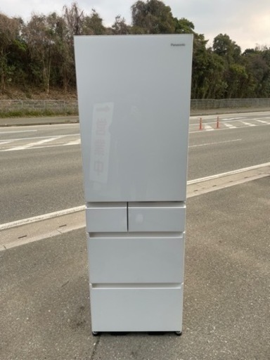 ■美品 3か月使用 パナソニックノンフロン冷凍冷蔵庫 NR-E459PX-W 450L 2023年製 幅600ｘ奥699ｘ高1828ｍｍ 動作問題なし■