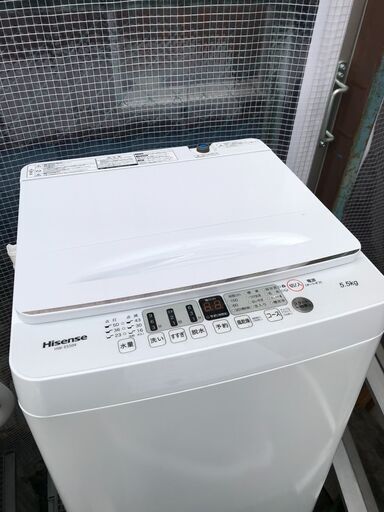 【FU720】★洗濯機 ハイセンス HW-E5504 2022年製 5.5㎏