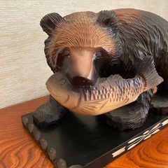 木彫の熊