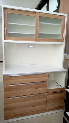 ★ジモティ割あり★ (株)共和産業 レンジボード ナチュラル H200×D48×W120 クリーニング済み TJ4104